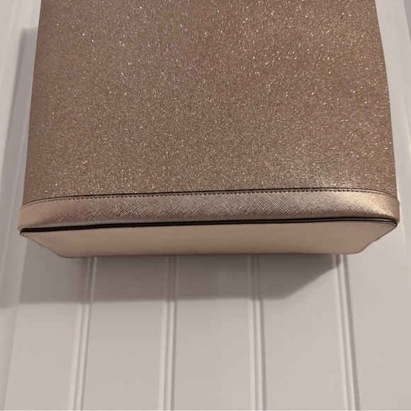 Stunning Kate Spade rose gold Tinsel Glitter Tote - Picture 2 of 9